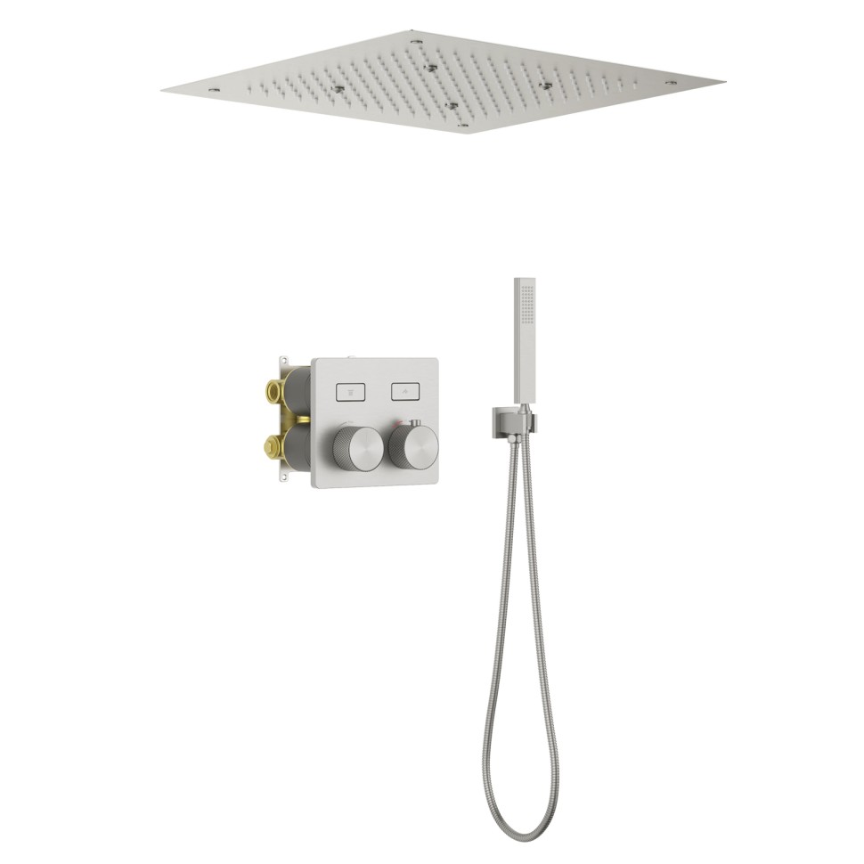 Душевая система встроенная с термостатом Timo Petruma SX-5209/13SM никель