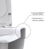 Унитаз BERGES подвесной EGO XL 54 см, сиденье дюропласт Toma Slim SO, микролифт, быстросъем