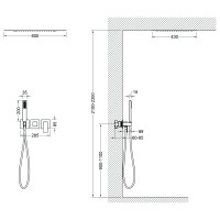 Душевая система встроенная Timo Selene SX-2129/03SM черный