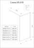 Душевая перегородка Veconi Korato KR-81 Easy Clean, 700x2000, хром, стекло прозрачное