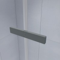 Душевой уголок с распашной дверью на петлях - RGW SV-040Gr (Прозрачное, 1200x1000)