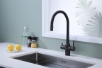 Смеситель для кухни SALIX, антрацит, Sa213419-AN, Paulmark