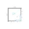 Душевой уголок BelBagno UNIQUE-A-2-85/100-C-Cr