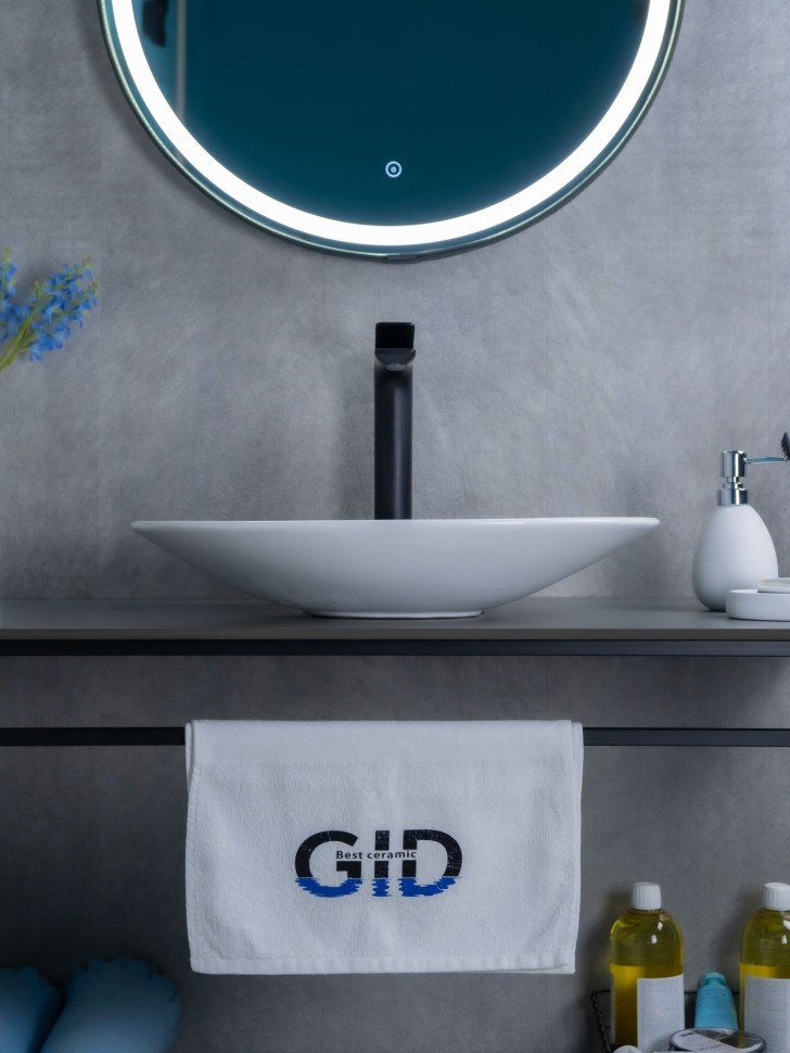 Раковина Gid N9022 51110 накладная белая 50x35x9