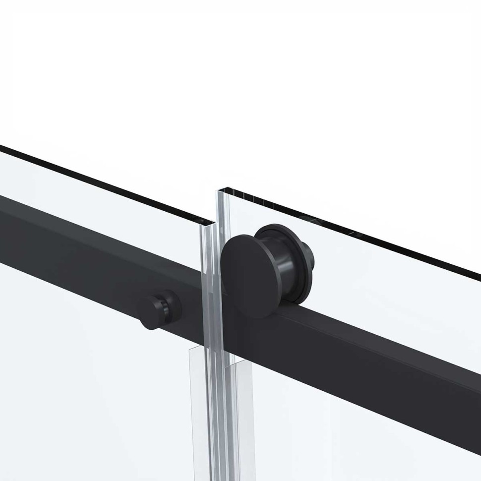 Душевая дверь Como Soft VDS-1CS120CLB, 1200, черный, стекло прозрачное