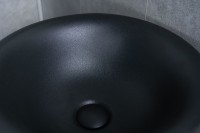 Раковина Gid Nb130bg 81110 накладная черная графит 40x40x85