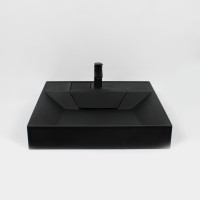 Раковина над стиральной машиной Uperwood Top 60х55х11 см, черная матовая