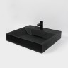 Раковина над стиральной машиной Uperwood Top 60х55х11 см, черная матовая