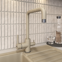 Смеситель для кухни Uperwood UPD-004-08 вороненая сталь/лен