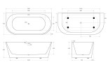 Акриловая ванна BELBAGNO BB710-1700-800