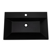 Раковина из искусственного камня BelBagno BB700/450-LV-ART-AST-NERO