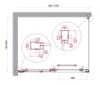 Душевой уголок BelBagno LUCE-AH-1-100/80-C-Cr