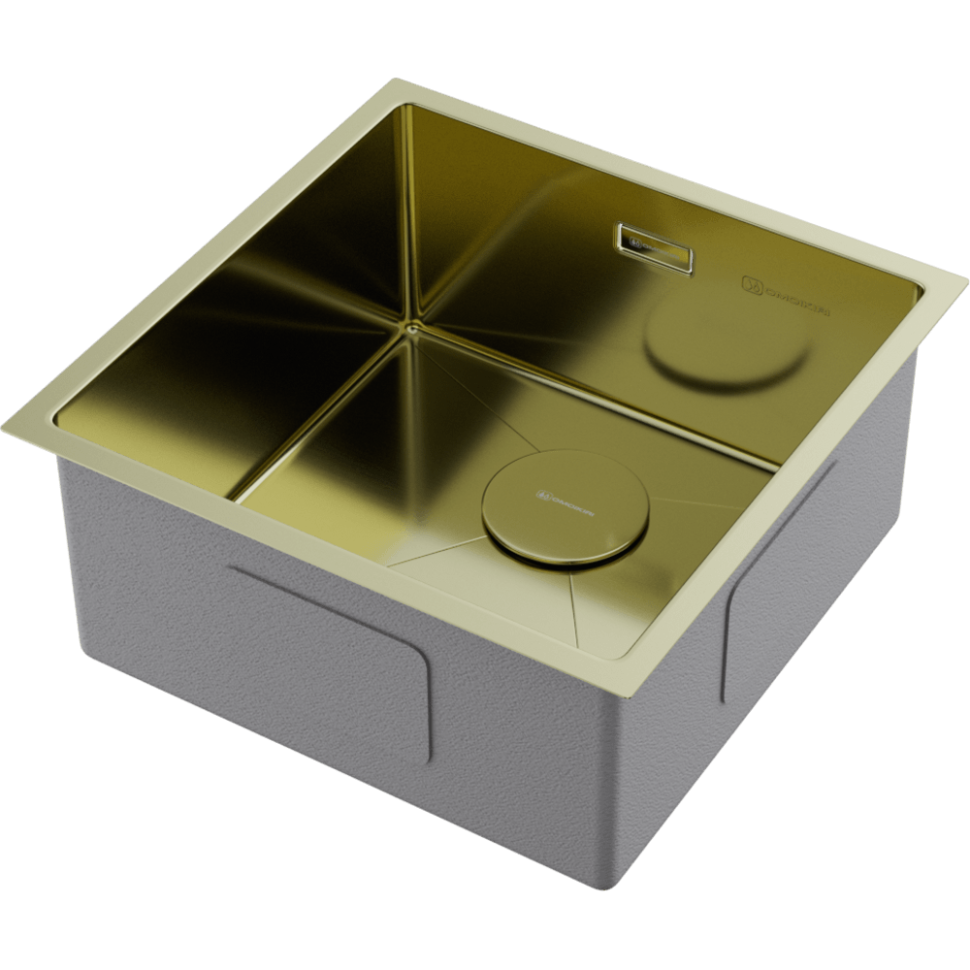 Кухонная мойка Omoikiri Taki 44-U/IF-LG нерж. сталь/светлое золото