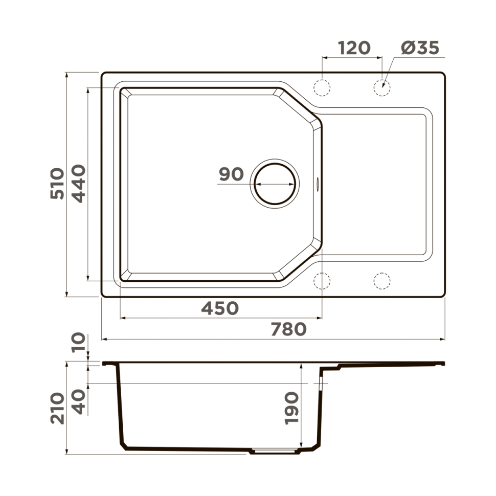 Кухонная мойка Omoikiri Yonaka 78-LB-SA Artgranit/бежевый
