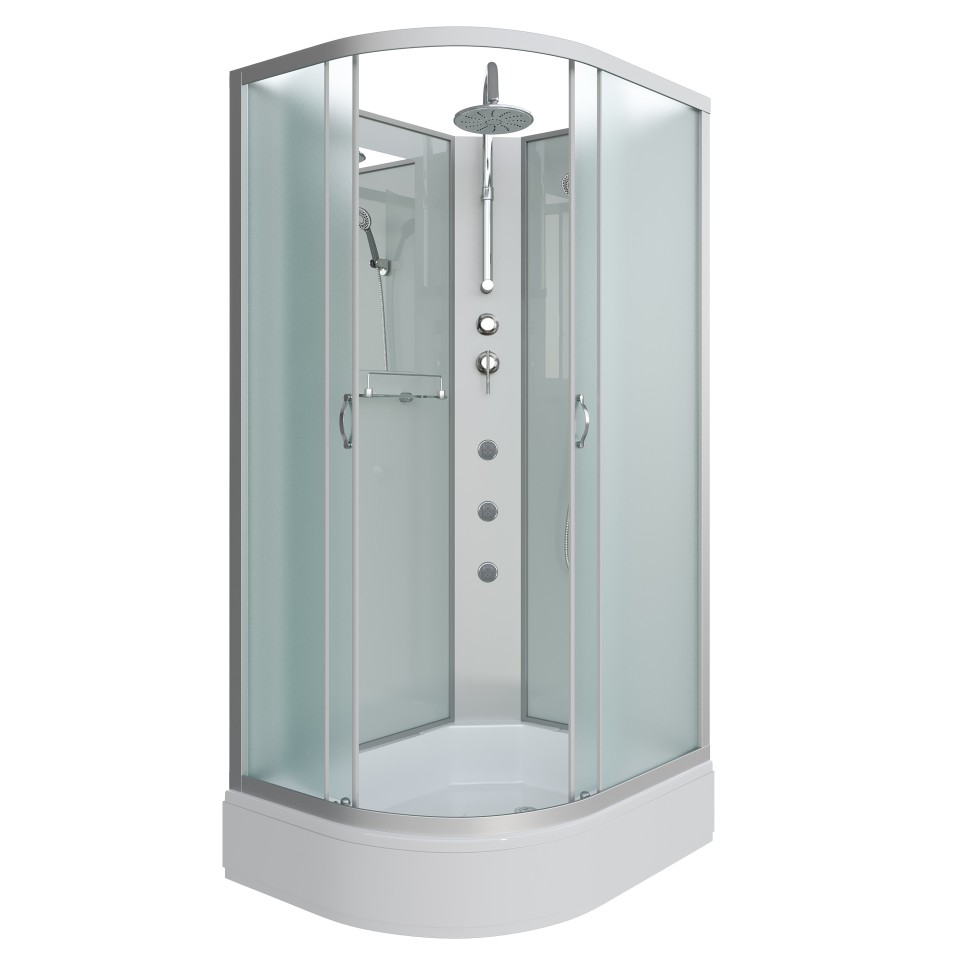 Душевая кабина Niagara Classic NG-33084-14RBKTG (100х80х210) средний поддон(26см),стекло матовое,4 места