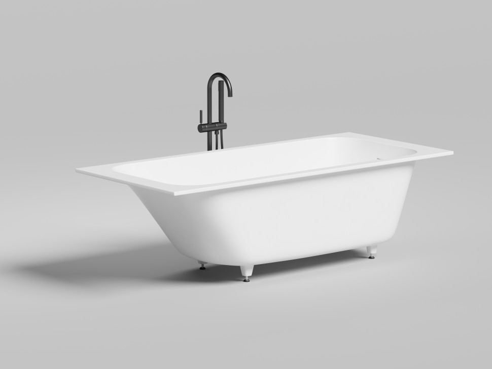 Ванна встраиваемая ORLANDA KIT 180x80 покраска по RAL полностью S-Sense Матовое