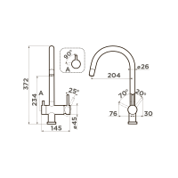 Смеситель для кухни Omoikiri Yamada-LG латунь/светлое золото
