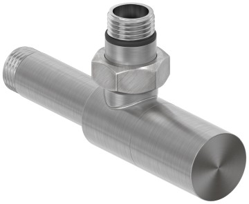 Вентиль угловой цилиндр (G 1/2" НР х G 1/2" НР)