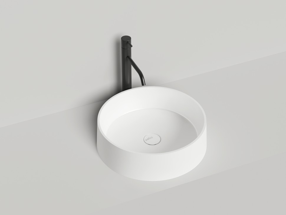 Раковина накладная GLORIA 01 покраска по RAL полностью 440х440х125 S-Stone Матовое