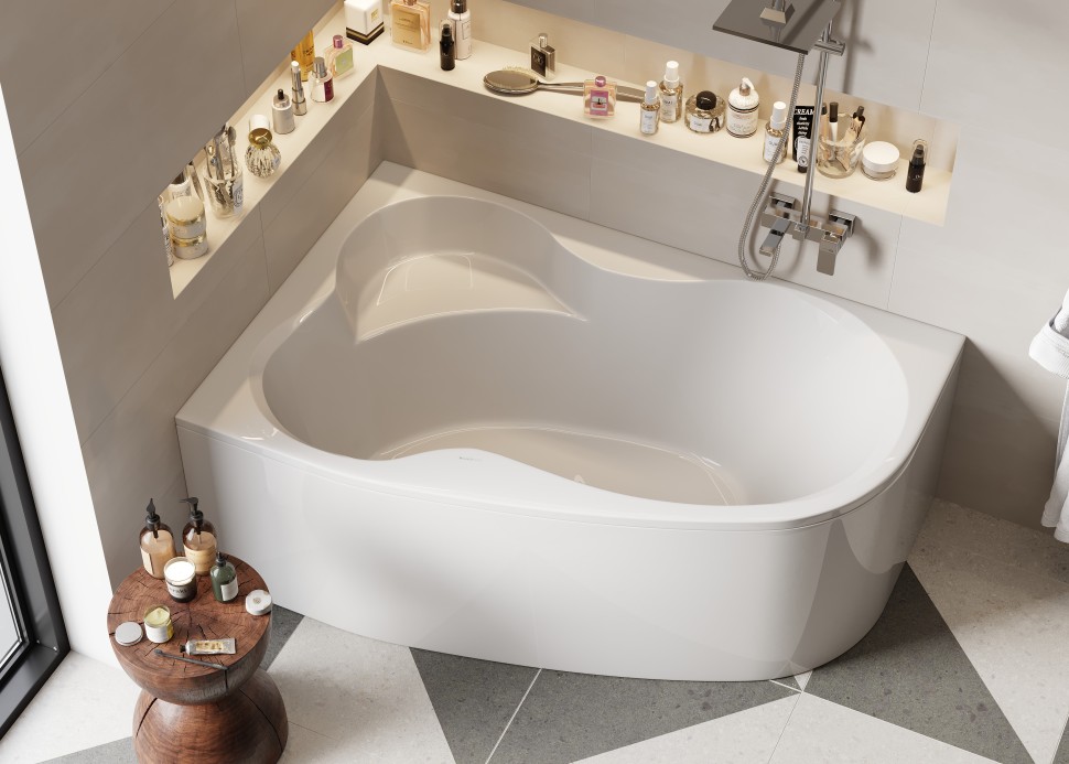 Акриловая ванна VAGNERPLAST MELITE 160x105 Left
