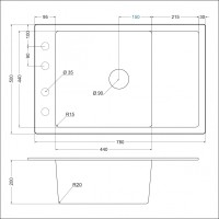 Мойка EMAR EMQ-1780.Q EMQ-1780.Q Оникс