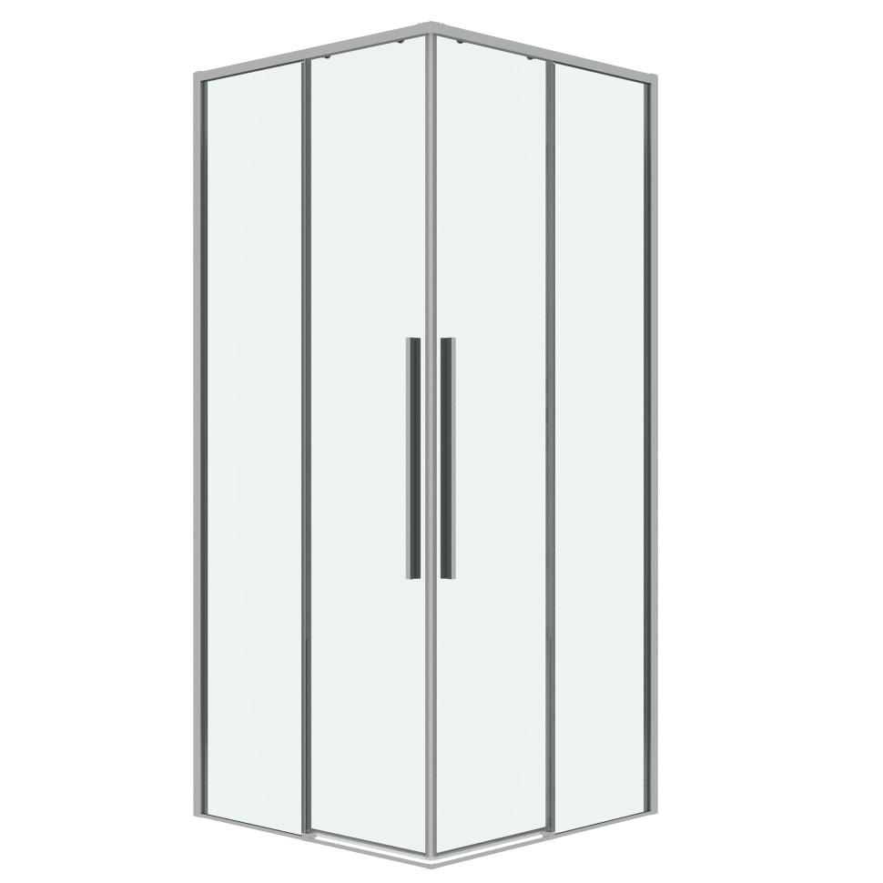 Душевое ограждение Grossman Galaxy 300.K33.01.1010.10.00 (100х100х195) квадрат,раздвижная,хром,стекло прозрачное, 1 место