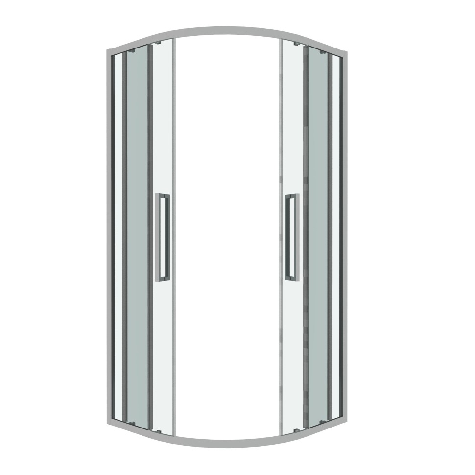 Душевое ограждение Grossman Cosmo 301.K33.02.9090.10.00 (90х90х195) четверть круга,раздвижная,хром,стекло прозрачное, 1 место