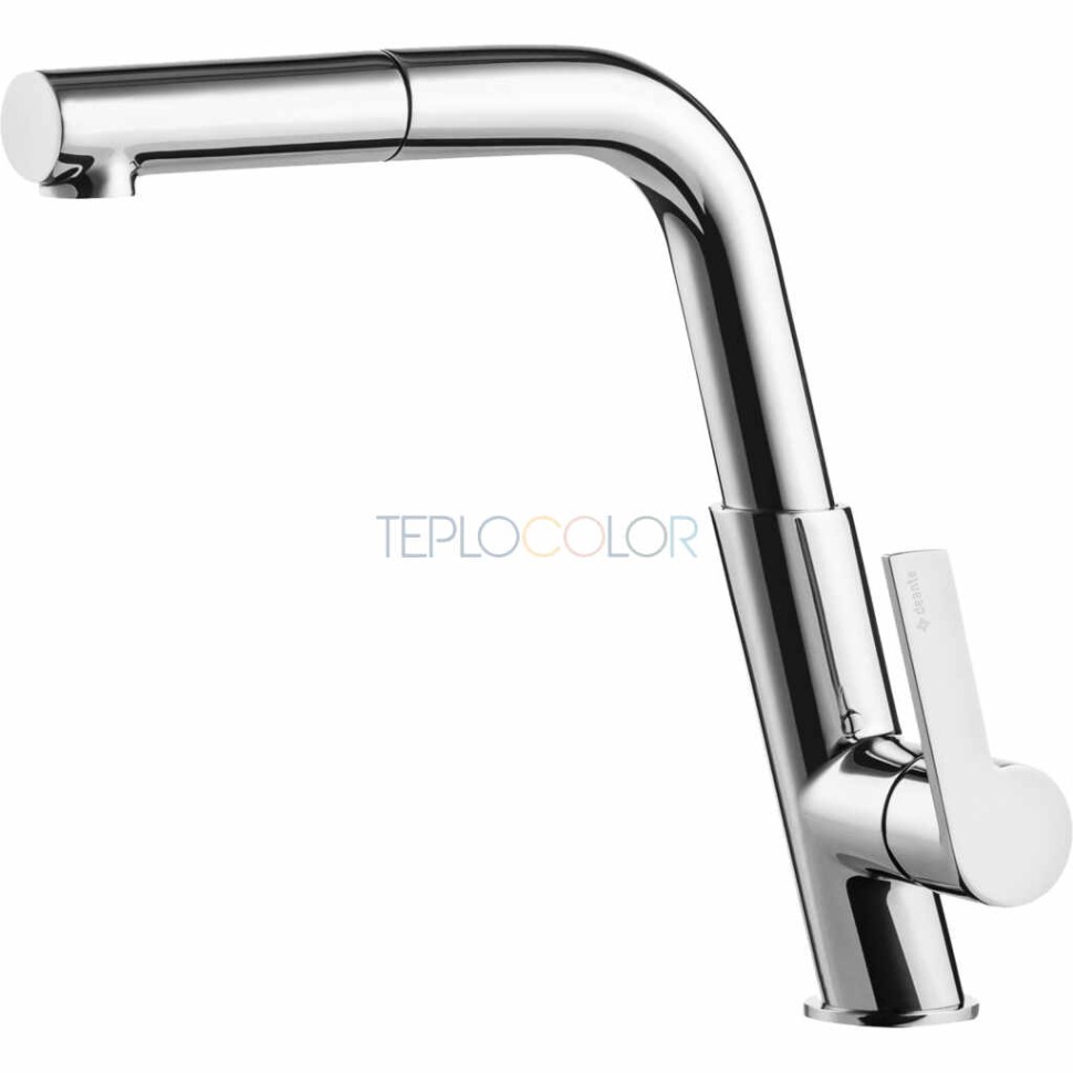 Смеситель для кухни, с выдвижным изливом