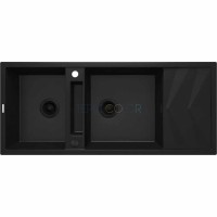 Гранитная мойка - магнитная, 2-чаши с осушкой