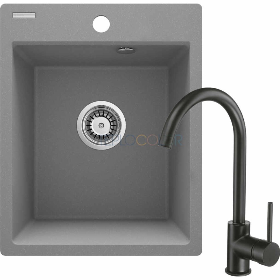 Гранитная мойка со смесителем, 1-чаша