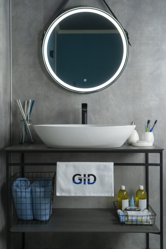 Раковина Gid N9062 51117 накладная белая 66.5x44x15