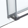 Душевая дверь Como Soft VDS-1CS120CLGM, 1200, вороненая сталь, стекло прозрачное