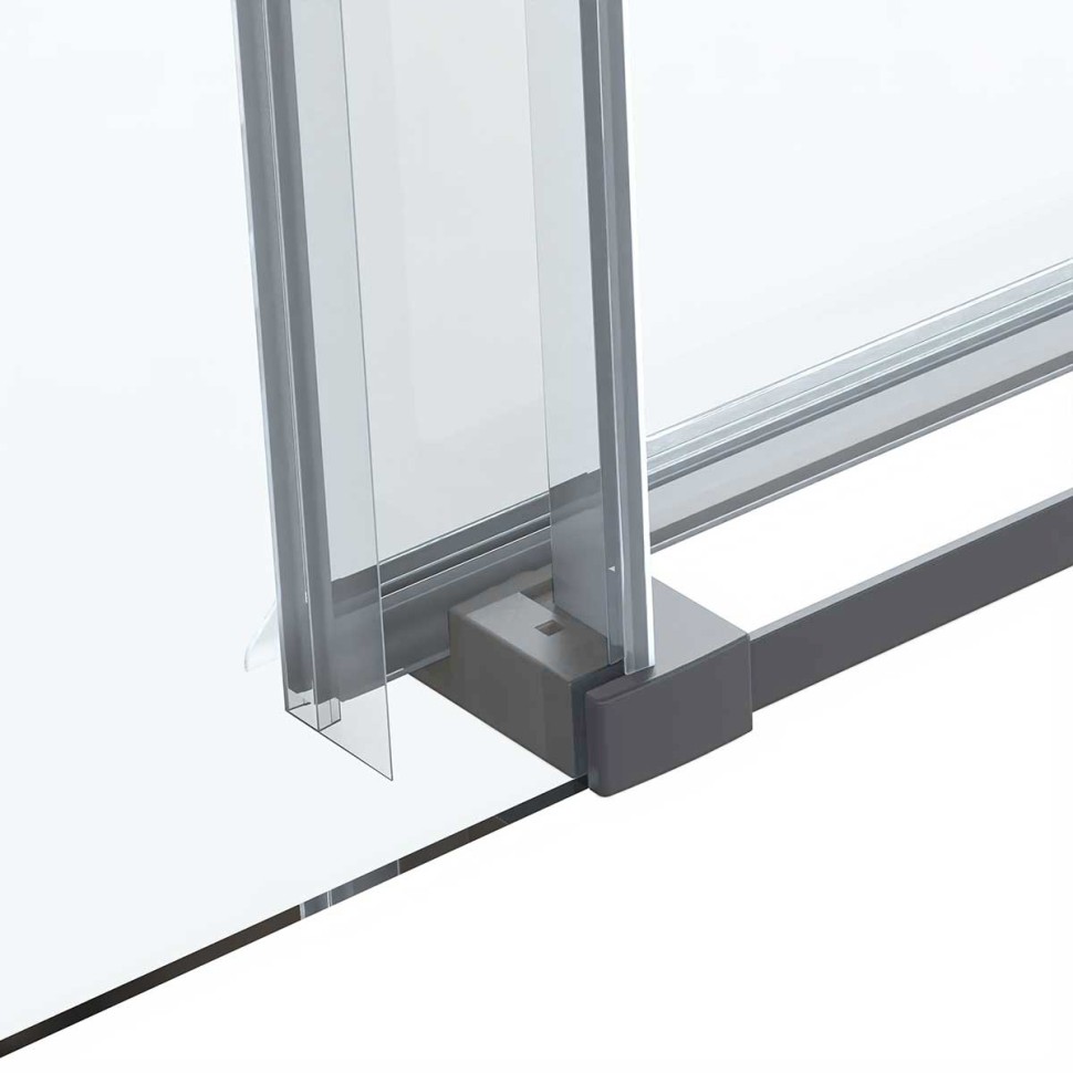 Душевая дверь Como Soft VDS-1CS120CLGM, 1200, вороненая сталь, стекло прозрачное