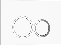 Кнопка смыва IBERICA BLANCA ESTI-O ABS-пластик, белый глянцевый (IB.B082.001.000)