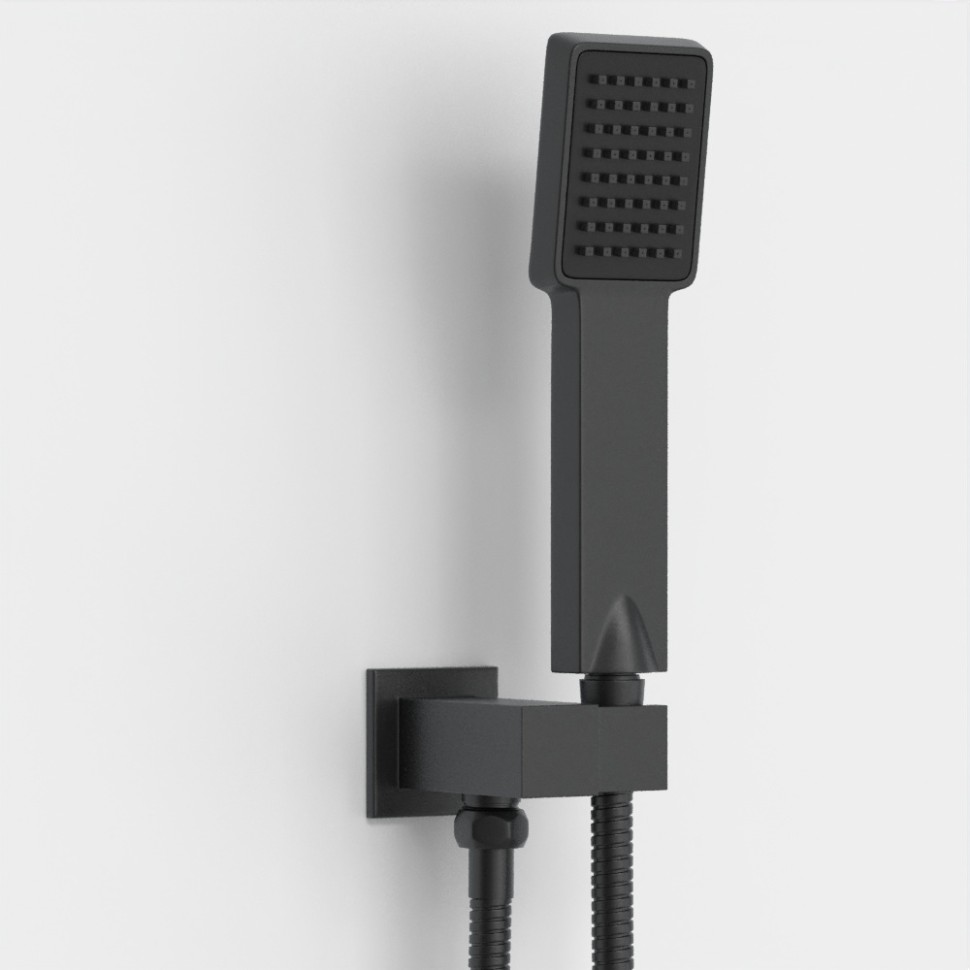 Душевой комплект BERGES VENTAS 3S BLACK, черный матовый