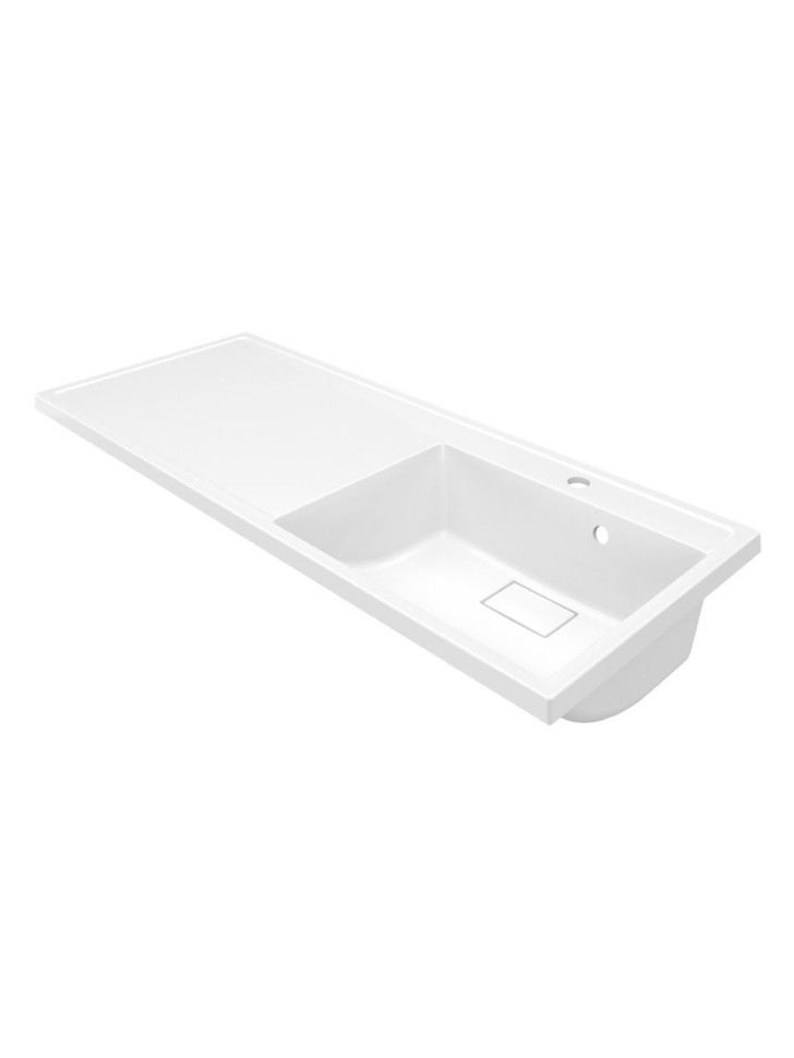 Раковина над стиральной машиной Uperwood Magenta 110х50х17,8 см, правая, крыло слева