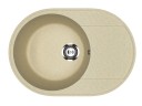 Кухонная мойка из искусственного камня Uperwood ECON UPD-107-002, овальная, бежевая матовая