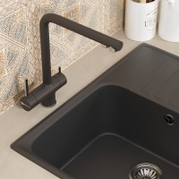 Смеситель для кухни Uperwood UPD-005-01 сатин/уголь