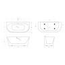 Акриловая ванна BELBAGNO BB711-1550-700