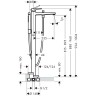 Смеситель для ванны Hansgrohe Metropol напольный 32532700, белый матовый