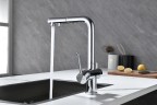 Смеситель для кухни SERPENTINE, хром, Se213222-CR, Paulmark