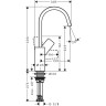 Смеситель для кухни Hansgrohe Vivenis белый матовый 75032700
