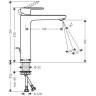 Смеситель для раковины Hansgrohe Vernis Blend со сливной гарнитурой 71552000, хром
