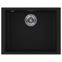 Мойка GRATO 56, ULTRAGRANIT, PM865644-BLM, BLACK, 560х435 мм, Paulmark  