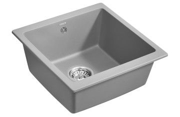 Мойка GERA 50, IT-GRANIT, PM104546-GRM, серый металлик, 445х460, подст. мон. Paulmark