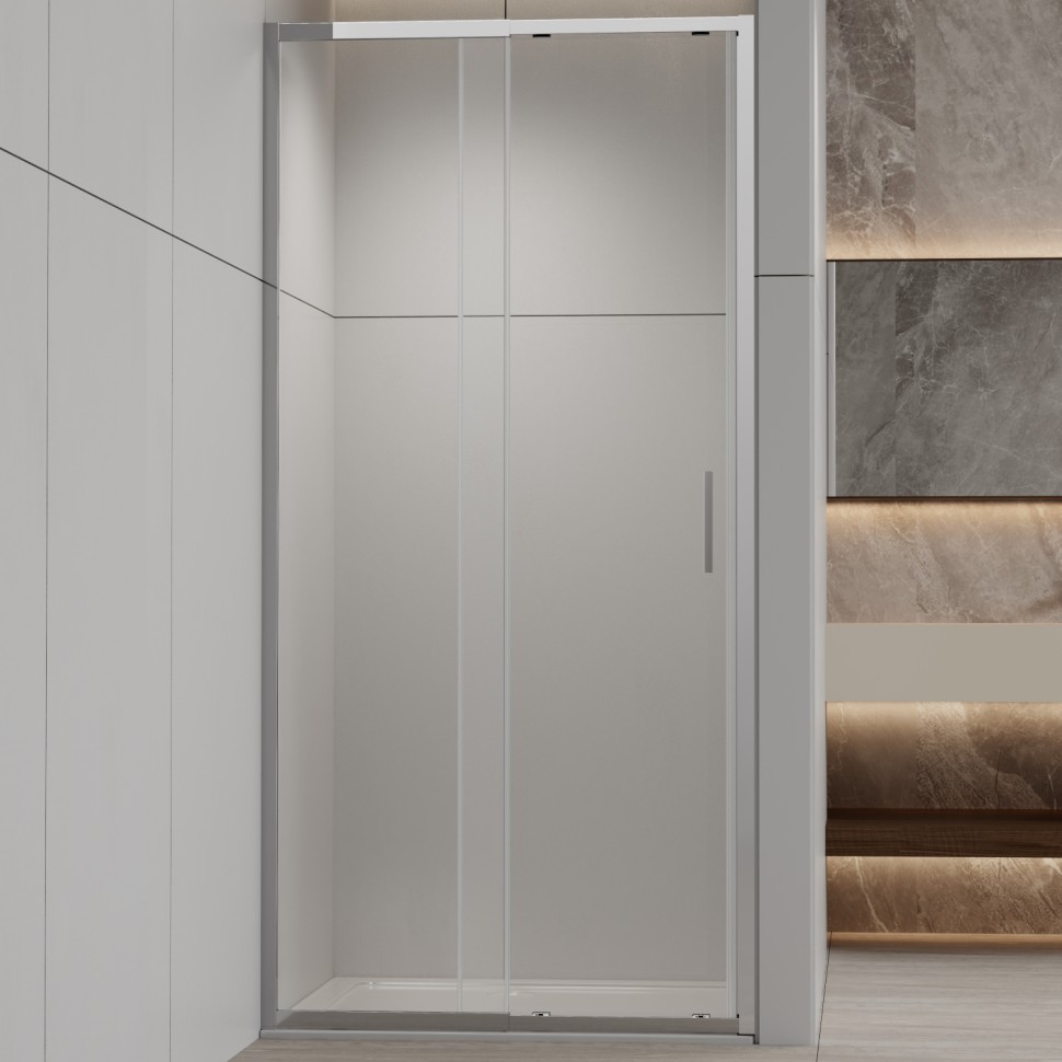 Душевая дверь Rapid-N VDS-3RN12/13CL, хром, стекло прозрачное