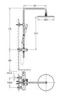 Душевая стойка CEZARES ECO-CD-T-01