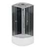 Душевая кабина Niagara Eco NG-7509-14BLACK (100х100х215) высокий поддон(40см),стекло мозаика,4 места