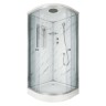 Душевая кабина Niagara Luxe NG-7701M (90x90х210) низкий поддон(15см),дверь раздвижная,стенки мрамор,3 места