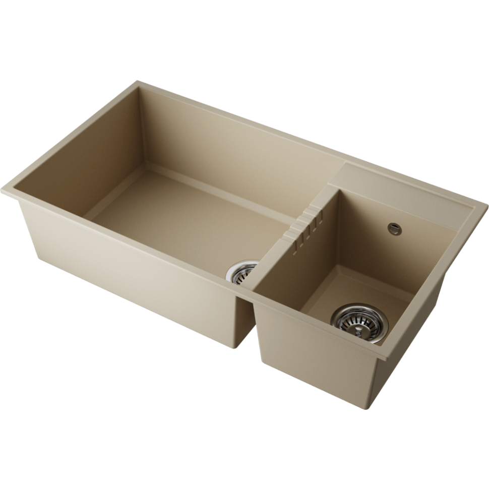 Кухонная мойка Omoikiri Tedori 85-2-U-SA Tetogranit/бежевый